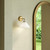 Halston 8-in Brushed Gold/Glossy Opal Glass 1 Light Wall/Vanity