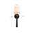 Bridgette 16-in Brushed Gold/White Linen Socket Wall/Vanity Light
