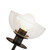 Sylvia 5-in Matte Black/Clear Glass 1 Light Wall Vanity