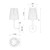 Plisse 7-in Matte Black 1 Light Wall/Vanity