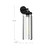 Belmont 5-in Clear Water Glass/Matte Black 1 Light Wall/Vanity