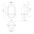 Cyrus 7-in Aged Gold/Clear Glass 1 Light Wall/Vanity