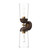 Emil 5-in Aged Gold/Walnut 2 Lights Wall/Vanity