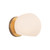 Willow 6-in Brushed Gold/Opal Matte Glass 1 Light Wall/Vanity