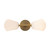 Willow 17-in Brushed Gold/Opal Matte Glass 2 Lights Wall/Vanity