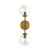 Cassia 20-in Aged Brass/Clear Glass 2 Lights Wall Vanity