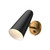 Daniel 5-in Aged Gold/Matte Black 1 Light Wall/Vanity