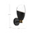 Capri 5-in Clear Glass/Matte Black 1 Light Wall/Vanity