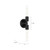 Claire 5-in Matte Black 2 Lights Wall/Vanity