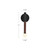 Arden 14-in Matte Black/Opal Glass LED Wall/Vanity Light