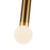 Arden 23-in Brushed Gold/Opal Glass LED Wall/Vanity Light