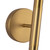 Arden 23-in Brushed Gold/Opal Glass LED Wall/Vanity Light
