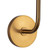 Plisse 7-in Aged Gold/Opal Matte Glass 1 Light Wall/Vanity