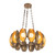 Cortez 25-in Vintage Brass dimmable LED Chandelier - Vintage Brass