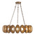 Cortez 37-in Vintage Brass dimmable LED Chandelier - Vintage Brass