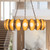 Cortez 37-in Vintage Brass dimmable LED Chandelier - Vintage Brass
