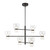 Sutton 36-in Urban Bronze dimmable LED Chandelier with Clear Glass - Urban Bronze/Clear Glass