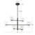 Sutton 36-in Urban Bronze dimmable LED Chandelier with Clear Glass - Urban Bronze/Smoked Glass