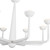 Spade 30-in Antique White dimmable LED Chandelier - Antique White