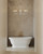 Spade 30-in Antique White dimmable LED Chandelier - Antique White