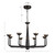 Spade 30-in Antique White dimmable LED Chandelier - Urban Bronze