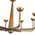 Spade 30-in Antique White dimmable LED Chandelier - Vintage Brass