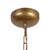 Spade 30-in Antique White dimmable LED Chandelier - Vintage Brass