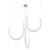 Akoya 48 Light Chrome dimmable LED Chandelier with Remote Driver - Right