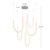Akoya 80 Light Chrome dimmable LED Chandelier with Remote Driver - Standard