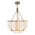 Anders 24-in Urban Bronze dimmable LED Chandelier - Vintage Brass