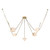 Mineral 5-Light Alabaster dimmable LED Chandelier with Patina Brass Finish - Patina Brass/Opal Glass