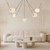 Mineral 5-Light Alabaster dimmable LED Chandelier with Patina Brass Finish - Patina Brass/Opal Glass