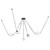 Mineral 5-Light Alabaster dimmable LED Chandelier with Patina Brass Finish - Urban Bronze/Alabaster