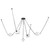 Mineral 5-Light Alabaster dimmable LED Chandelier with Patina Brass Finish - Urban Bronze/Matte Opal Glass