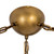 Petra 3 Light Vintage Brass dimmable LED Chandelier - Vintage Brass/Cloud Glass
