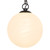 Petra 3 Light Vintage Brass dimmable LED Chandelier - Urban Bronze/Cloud Glass