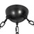 Petra 3 Light Vintage Brass dimmable LED Chandelier - Urban Bronze/Cloud Glass
