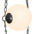 Petra 3 Light Vintage Brass dimmable LED Chandelier with Adjustable Chain Detail - Urban Bronze/Cloud Glass