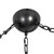 Petra 3 Light Vintage Brass dimmable LED Chandelier with Adjustable Chain Detail - Urban Bronze/Cloud Glass