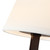 Sloan 30-in Matte Black Chandelier with White Linen Shade - Matte Black/White Linen