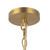 Faye 18-in Matte Black Chandelier with Clear Ribbed Glass - Brushed Gold/Clear Ribbed Glass