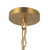 Faye 18-in Matte Black Chandelier with Clear Ribbed Glass - Brushed Gold/Smoked Glass
