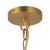 Faye 24-in Matte Black Chandelier with Clear Ribbed Glass - Brushed Gold/Clear Ribbed Glass