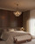 Faye 24-in Matte Black Chandelier with Clear Ribbed Glass - Brushed Gold/Clear Ribbed Glass