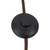 Sloan 68-in Matte Black Floor Lamp with White Linen Shades - Brushed Gold/White Linen