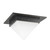 Mineral 8-in (5-in Height) Urban Bronze Triangular Flush Mount with Opal Glass - Urban Bronze/Matte Opal Glass