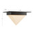 Mineral 8-in (5-in Height) Urban Bronze Triangular Flush Mount with Opal Glass - Patina Brass/Alabaster