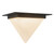 Mineral 11-in (9-in Height) Urban Bronze Triangular Flush Mount with Opal Glass - Urban Bronze/Matte Opal Glass