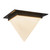 Mineral 11-in (9-in Height) Urban Bronze Triangular Flush Mount with Opal Glass - Urban Bronze/Matte Opal Glass