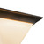 Mineral 11-in (9-in Height) Urban Bronze Triangular Flush Mount with Opal Glass - Urban Bronze/Matte Opal Glass